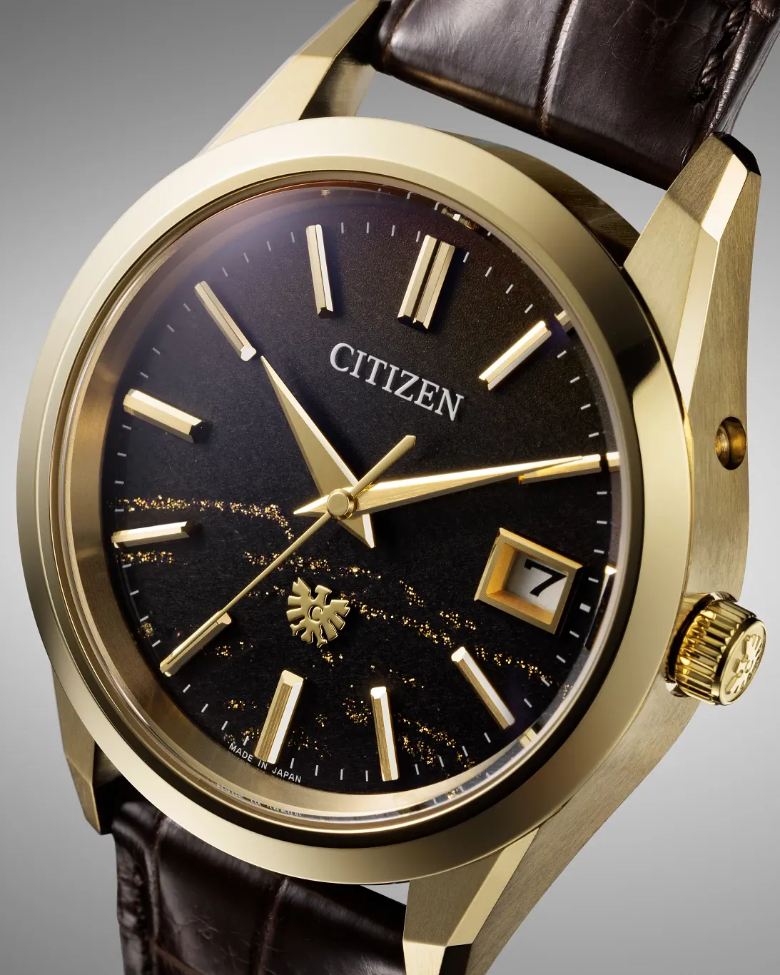 The CITIZEN Brown Dial Crocodile Strap AQ4103-16W | CITIZEN